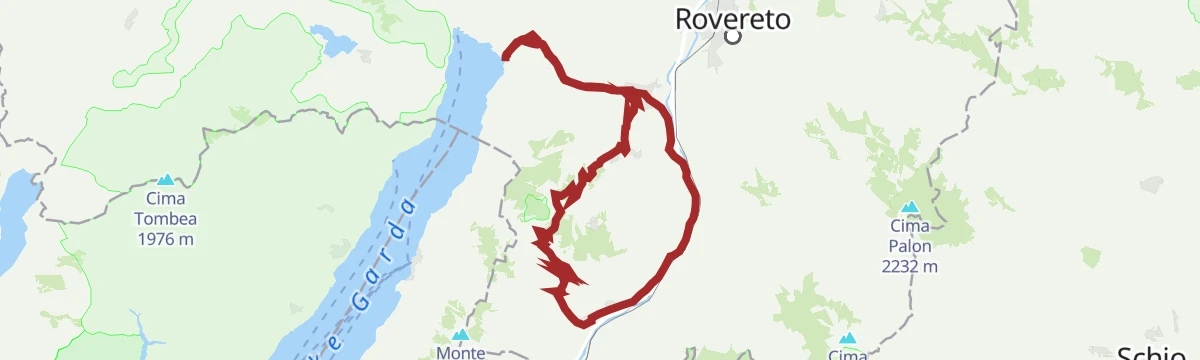 Route map: Mori - Avio - San Valentino
